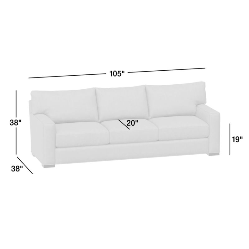 View Axis Classic Sofa-3 Seat 105" - image 3 of 8