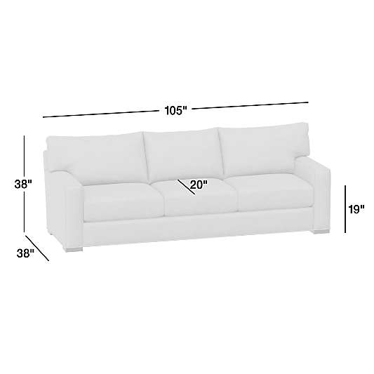 Axis Classic Sofa-3 Seat 105"