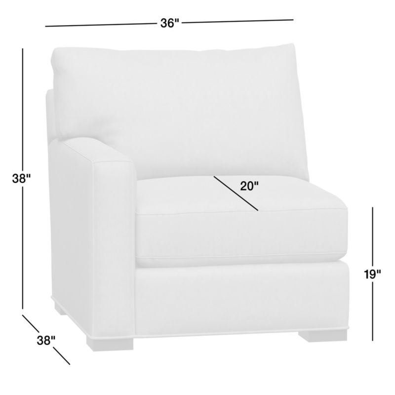 View Axis Classic Leather Left-Arm Chair - image 2 of 3