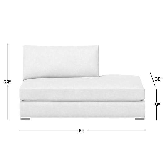 Axis Classic Leather Right-Arm Bumper Sectional Piece