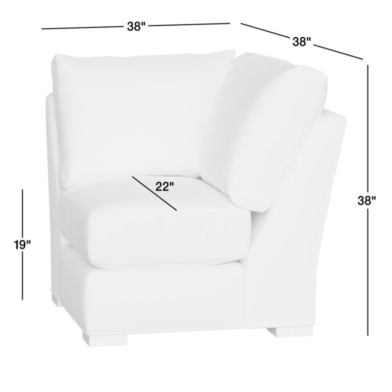 View Axis Classic Leather Corner Sectional Piece - image 2 of 3