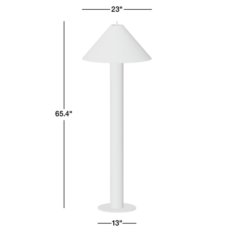 Remi Natural Linen Floor Lamp 65"