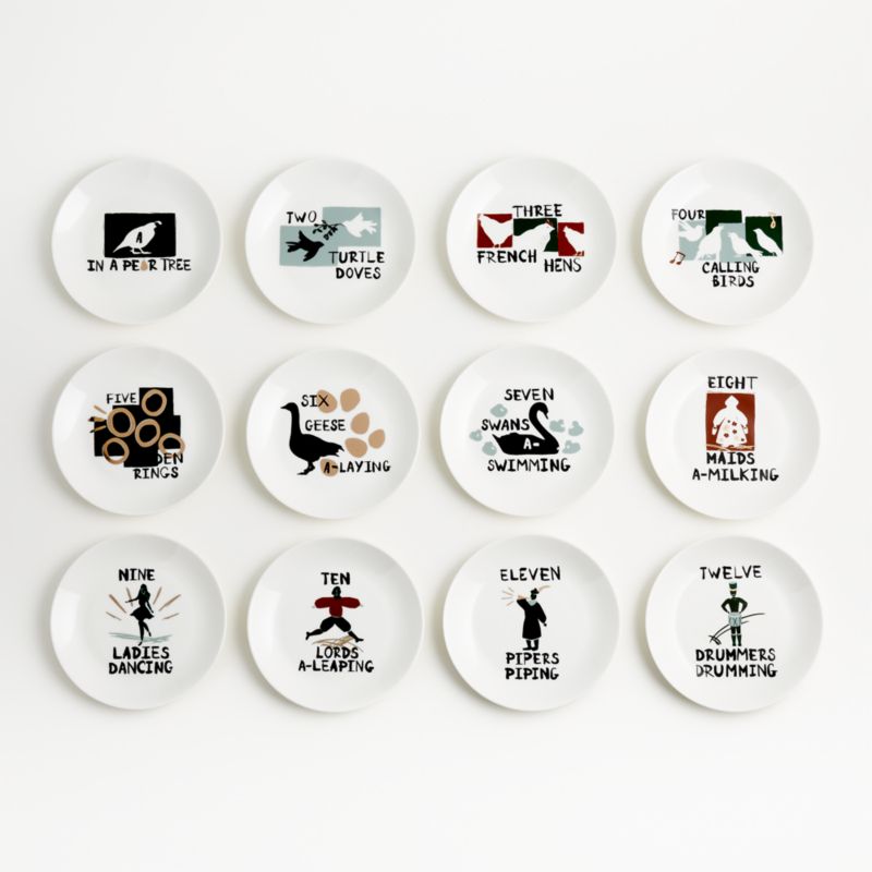 12 Days of Christmas Appetizer Plates - image 4 of 4