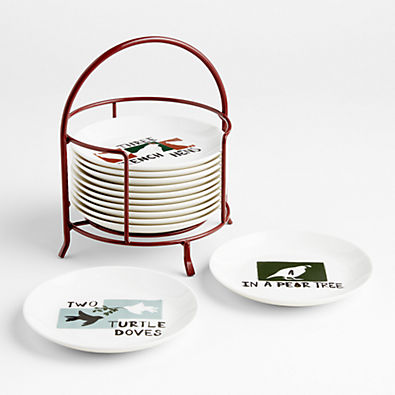 View 12 Days of Christmas Appetizer Plates details