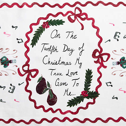 12 Days of Christmas 108" Table Runner