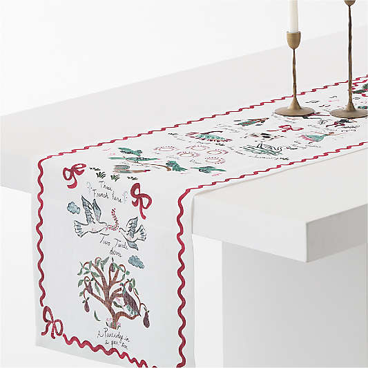 12 Days of Christmas 108" Table Runner