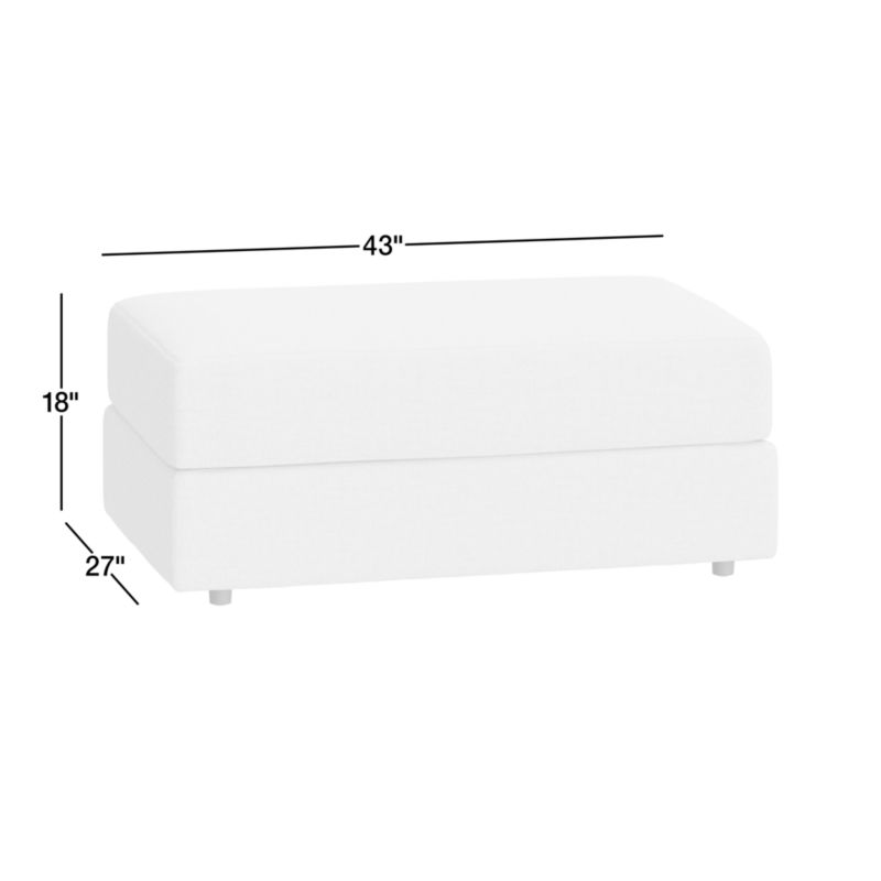 View Lounge Classic Leather Storage Ottoman - image 3 of 5