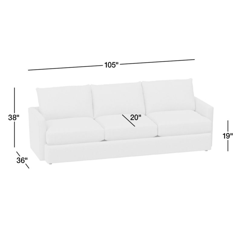 View Lounge Classic Leather Grande Sofa - image 3 of 7