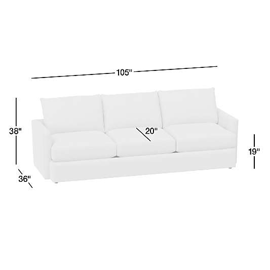 Lounge Classic Leather Sofa (73"-105")
