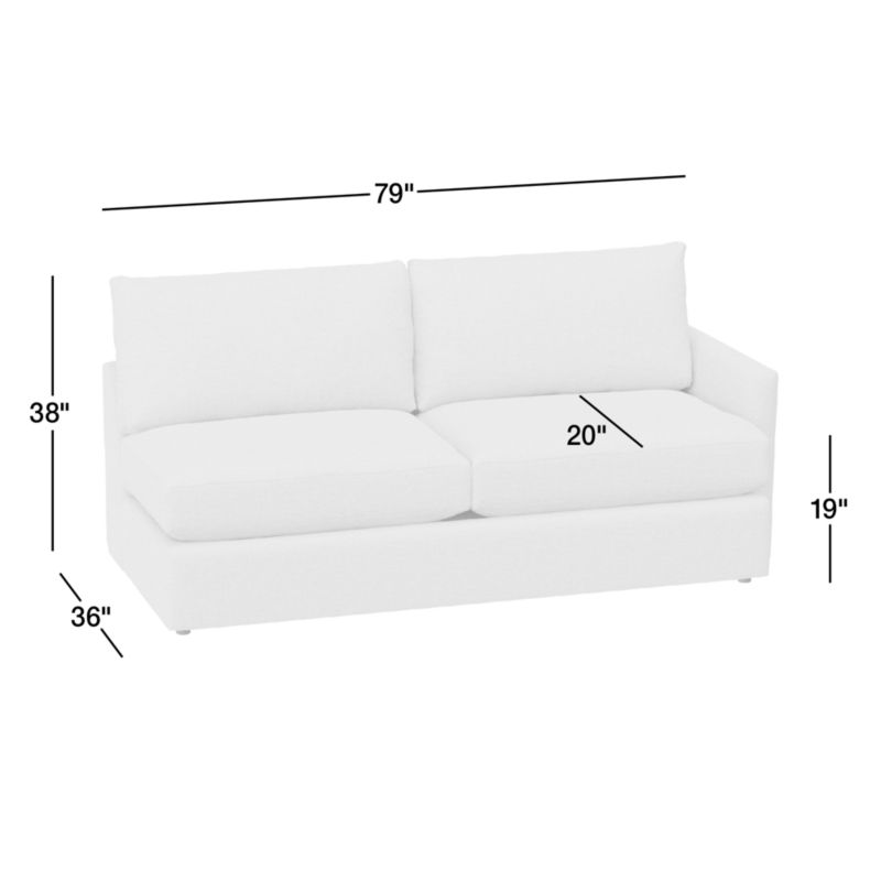 View Lounge Classic Leather Right-Arm Sofa - image 3 of 3