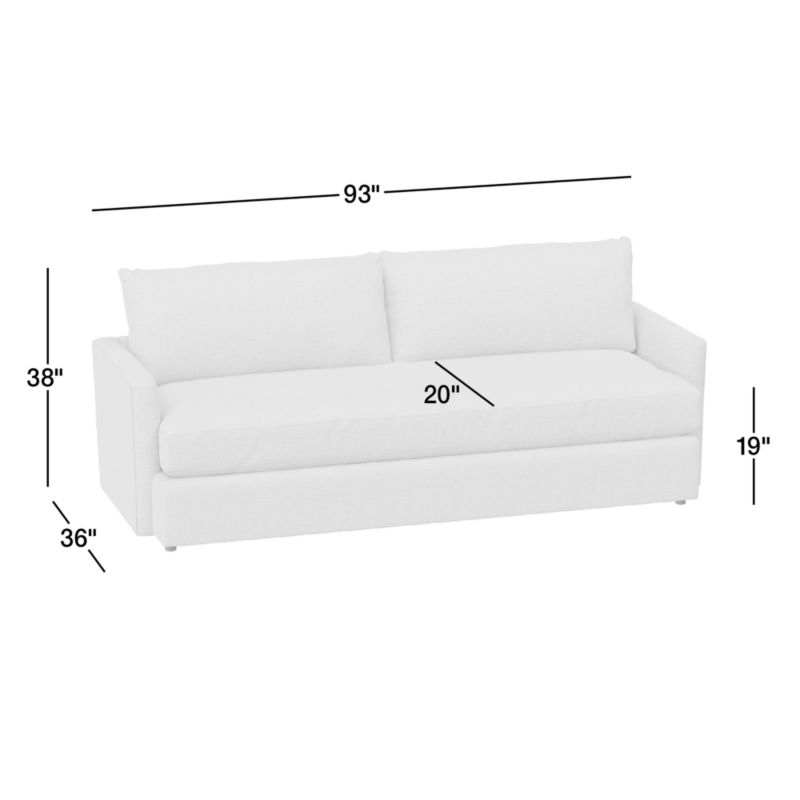 View Lounge Classic Bench 93" Sofa - image 3 of 8