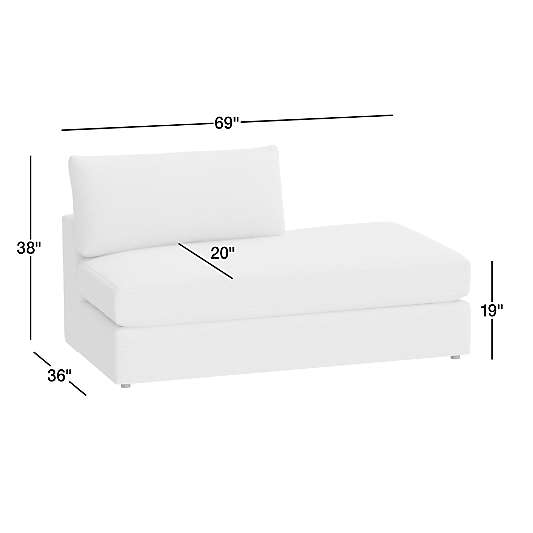Lounge Classic Leather Right-Arm Bumper Sectional Piece