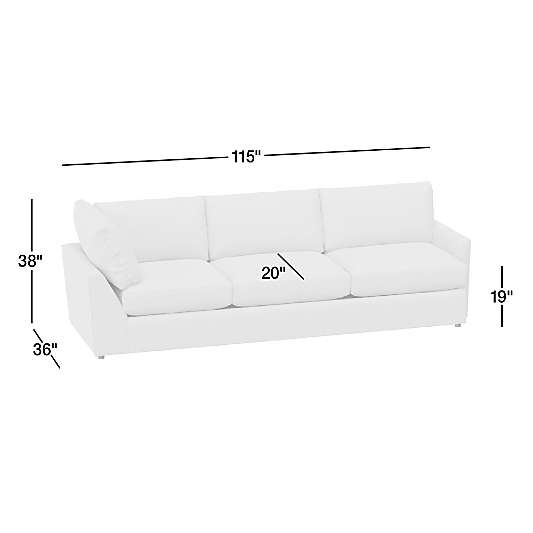 Lounge Classic Right-Arm Corner Sofa Sectional Piece