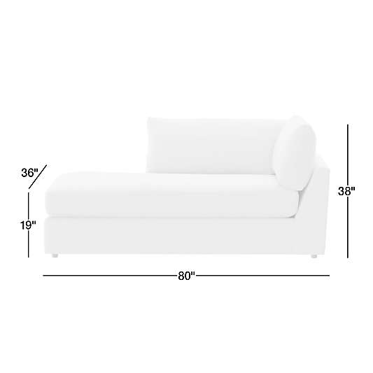 Lounge Classic Left-Arm Corner Bumper Sectional Piece
