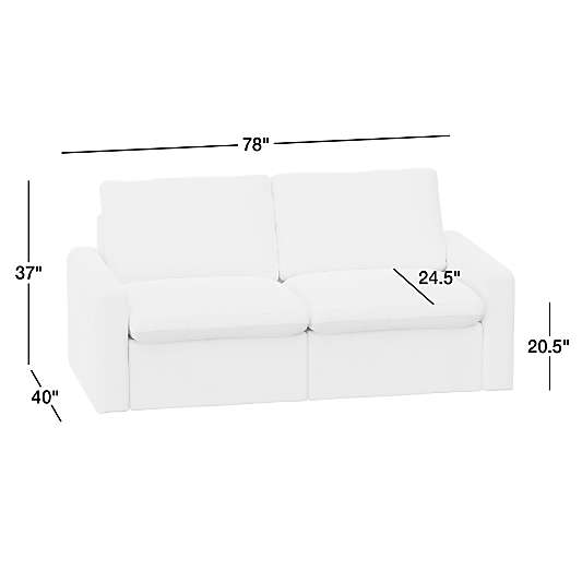 Tillery 2-Piece Sonoma Leather Power Recliner Sofa (78"-111")