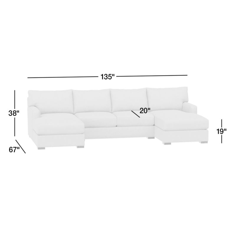 View Axis Classic 3-Piece U-Shaped Sectional Sofa - image 3 of 9