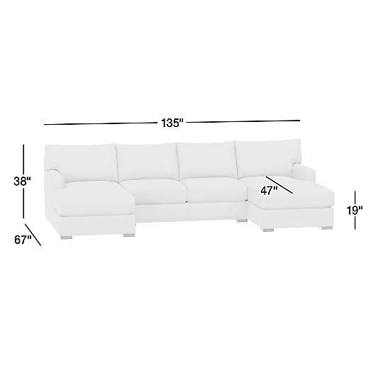 Axis Classic 3-Piece U-Shaped Sectional Sofa