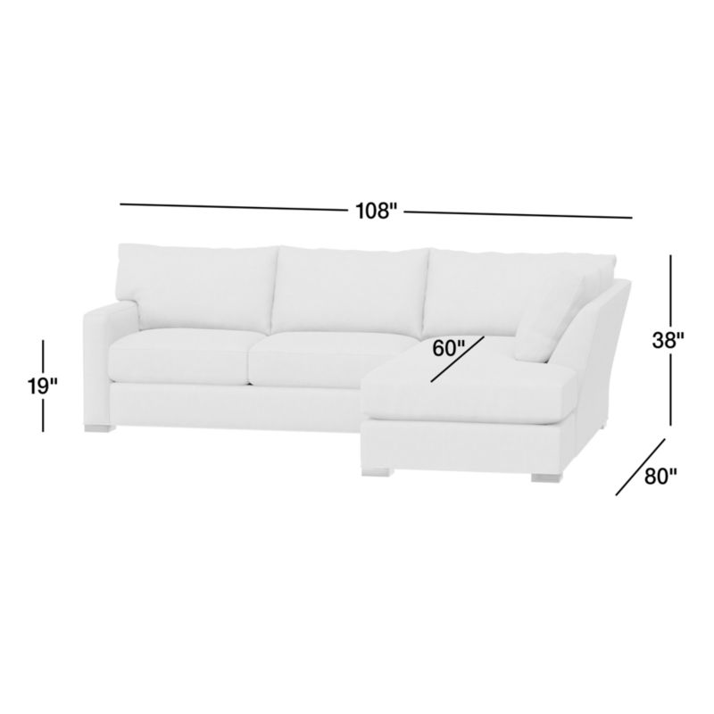 View Axis Classic 2-Piece Sectional Sofa with Bumper - image 3 of 8