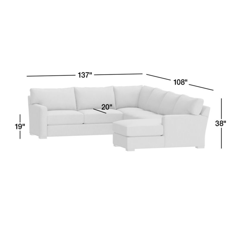 View Axis Classic Leather 4-Piece Corner Sectional Sofa - image 2 of 6