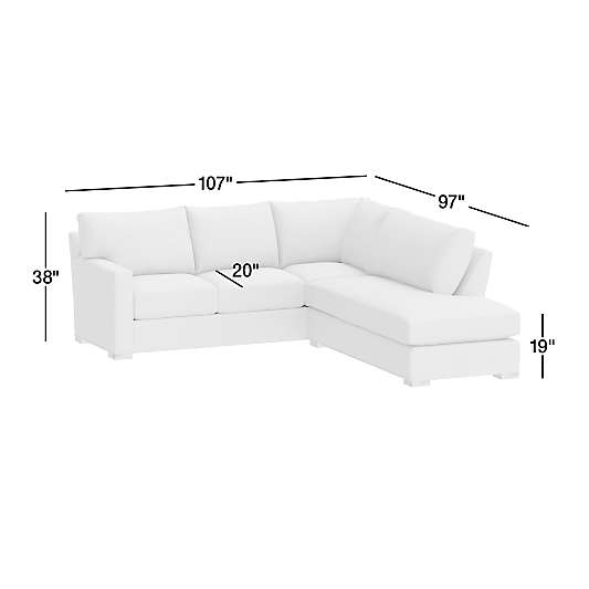 Axis Classic 2-Piece Sectional Sofa with Bumper