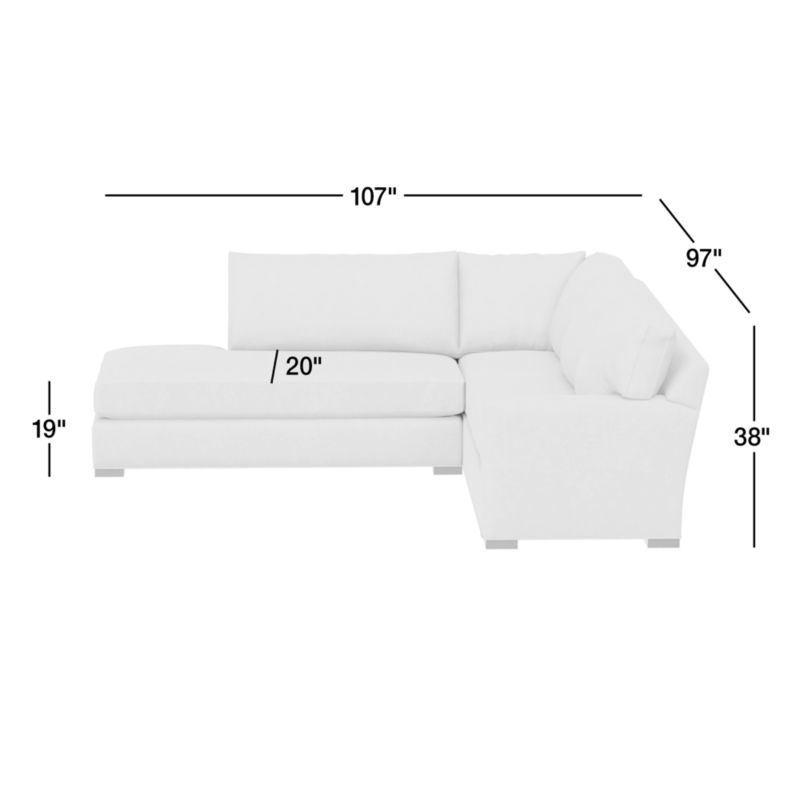 View Axis Classic 2-Piece Sectional Sofa with Bumper - image 3 of 9