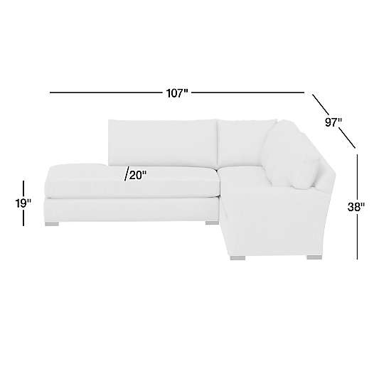 Axis Classic 2-Piece Sectional Sofa with Bumper