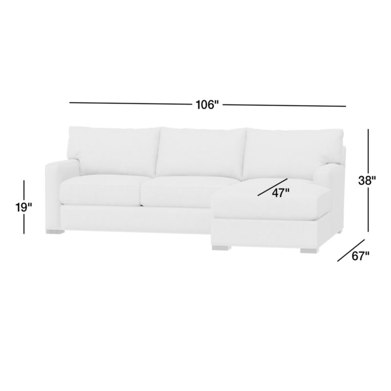 View Axis Classic 2-Piece Sectional Sofa with Storage Chaise - image 3 of 9