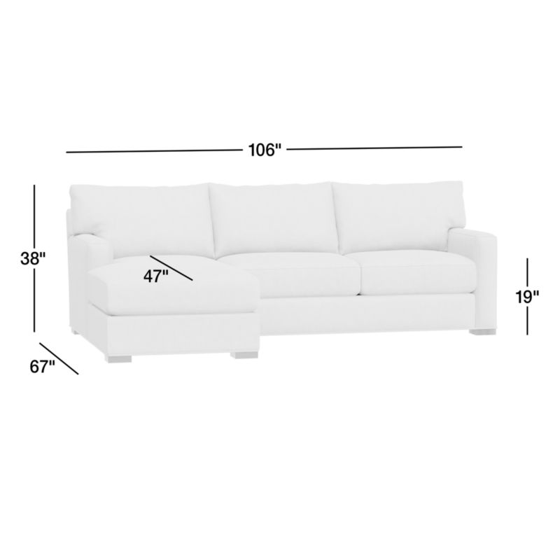 View Axis Classic 2-Piece Sectional Sofa with Storage Chaise - image 3 of 9