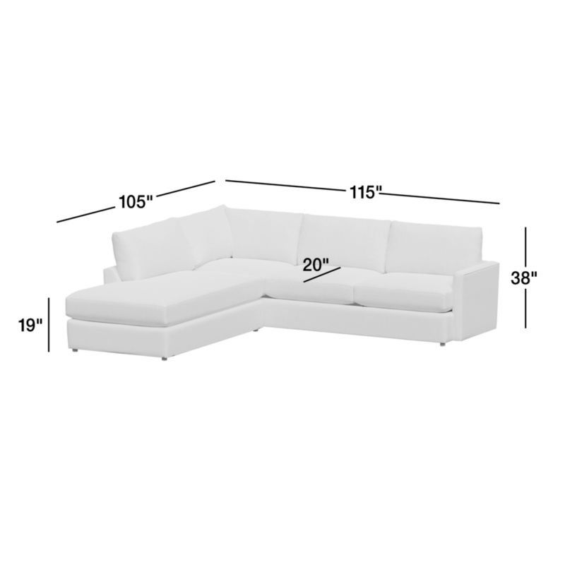 View Lounge Classic 2-Piece Sectional Sofa with Bumper - image 3 of 9