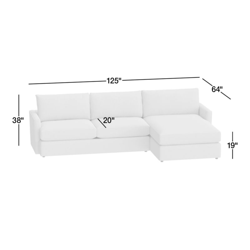 View Lounge Classic Leather 2-Piece Chaise Sectional Sofa - image 3 of 7