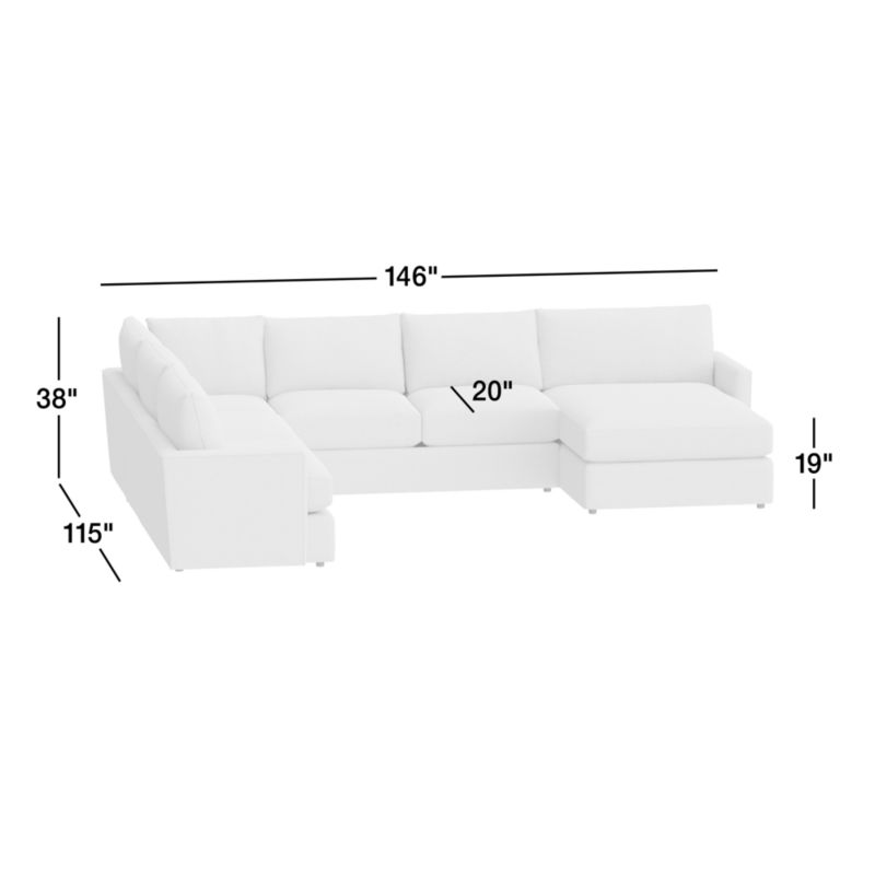 View Lounge Classic 4-Piece L-Shaped Sectional Sofa with Chaise - image 3 of 8