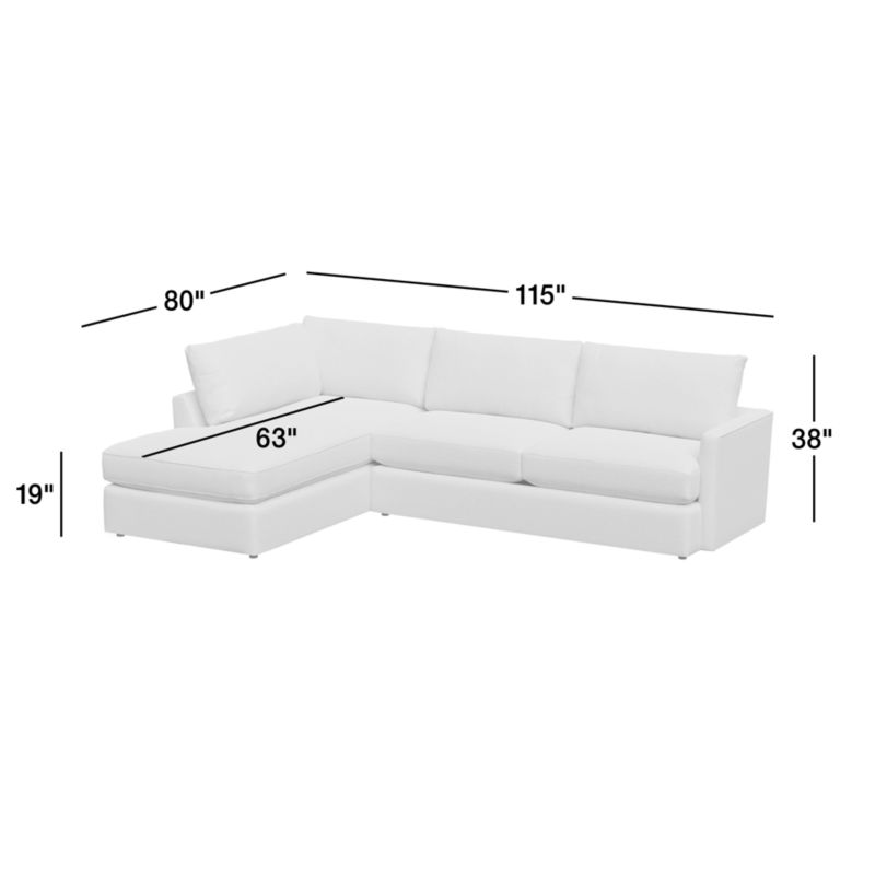 View Lounge Classic 2-Piece Sectional Sofa with Bumper - image 3 of 9