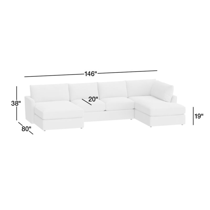 View Lounge Classic 3-Piece U-Shaped Sectional Sofa - image 3 of 8