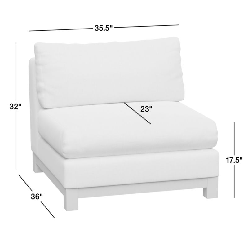 View Pacific Wood Armless Chair - image 3 of 5