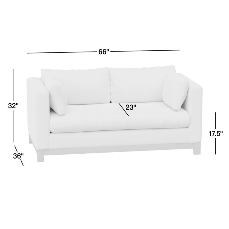 View Pacific Wood Bench Apartment Sofa - image 3 of 11