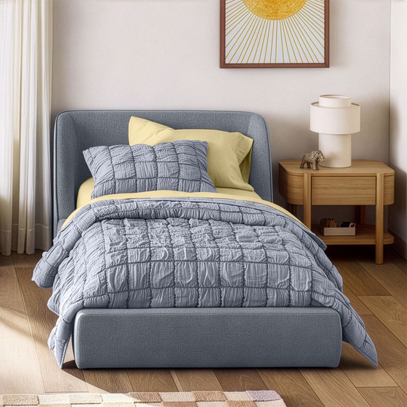 Scout Shelter Blue Upholstered Kids Twin Bed - image 6 of 10