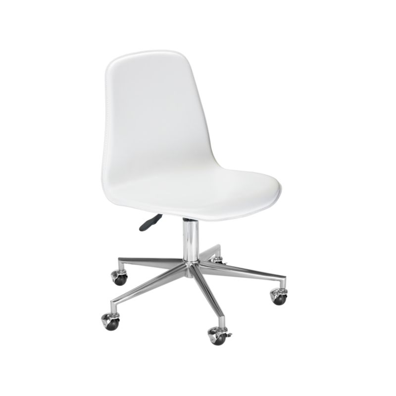 Class Act White & Silver Kids Desk Chair - image 7 of 14