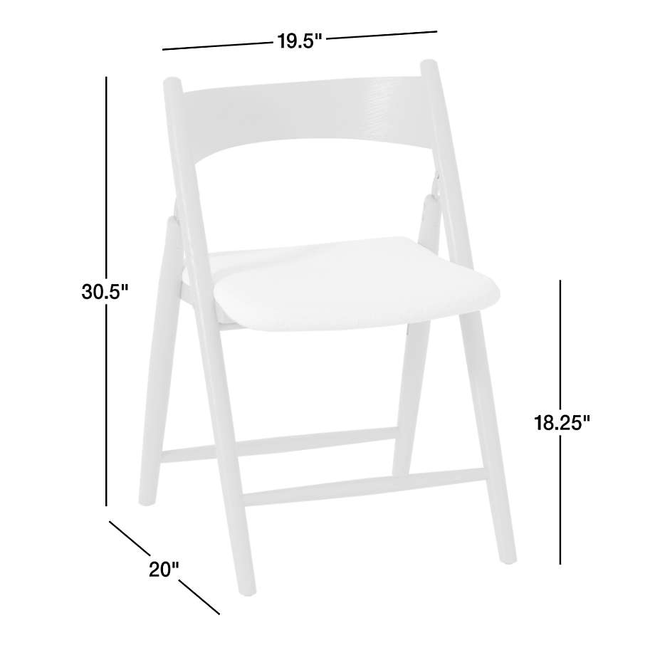 View Petrie Black Ash Wood Folding Dining Side Chair, Set of 2 - image 2 of 7