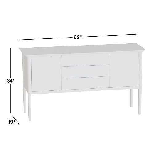 Tate Black Wood Midcentury Sideboard