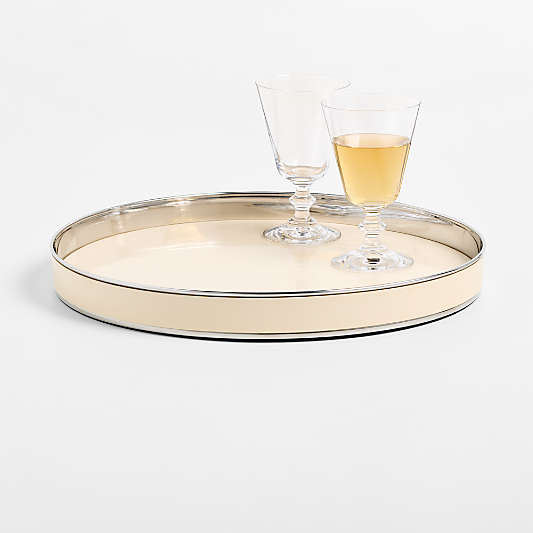 Romeo 15" Round Tray by Laura Harrier & Tiffany Howell
