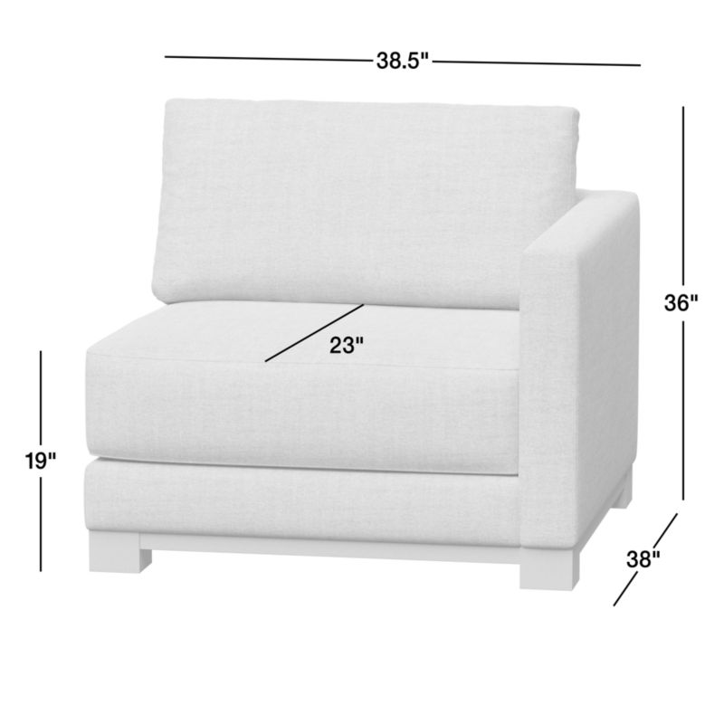 View Gather Wood Base Right-Arm Chair - image 3 of 3