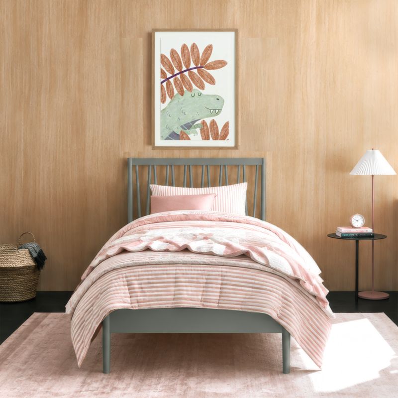 Classic Green Wood Kids Full Bed - image 4 of 11