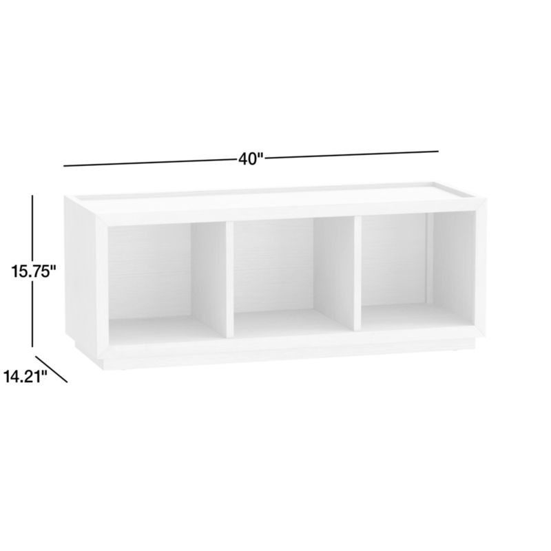 View Cade Deep Brown Wood 3-Cube Stackable Bookcase - image 3 of 7