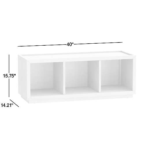 Cade Sunwashed Wood 3-Cube Stackable Bookcase