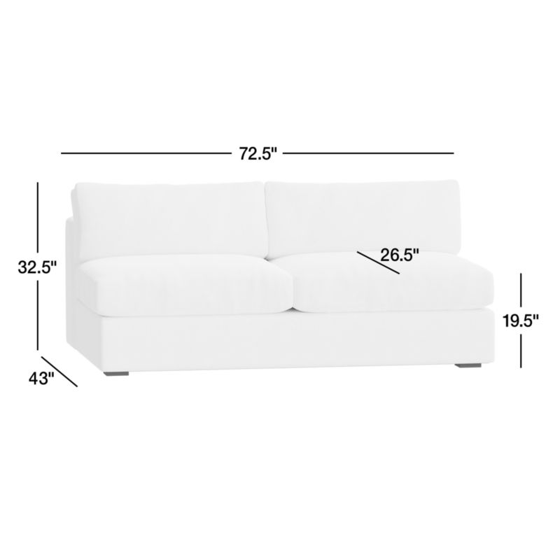 View Oceanside Deep-Seat Armless Sofa - image 2 of 4