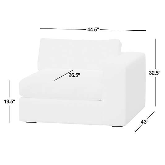 Oceanside Deep Right-Arm Chair Sectional Piece
