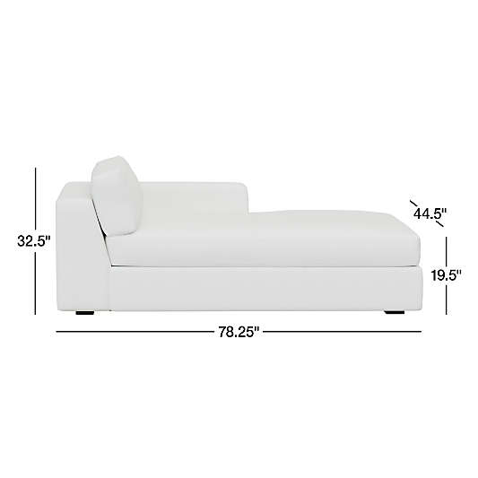 Oceanside Deep Right-Arm Chaise Lounge Sectional Piece