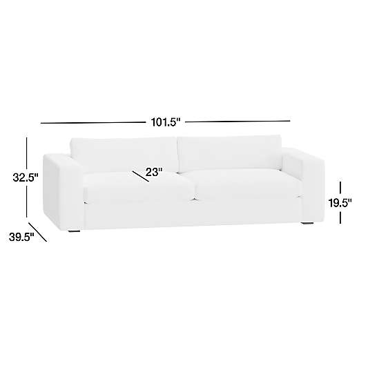 Oceanside 102" Wide-Arm Sofa