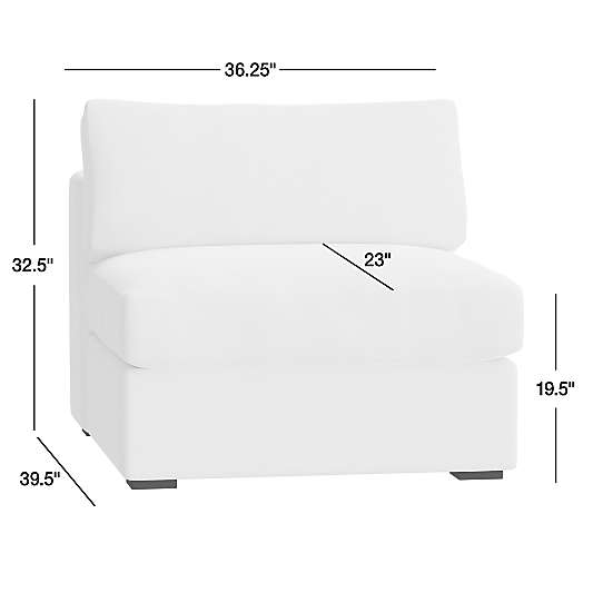 Oceanside Armless Chair Sectional Piece