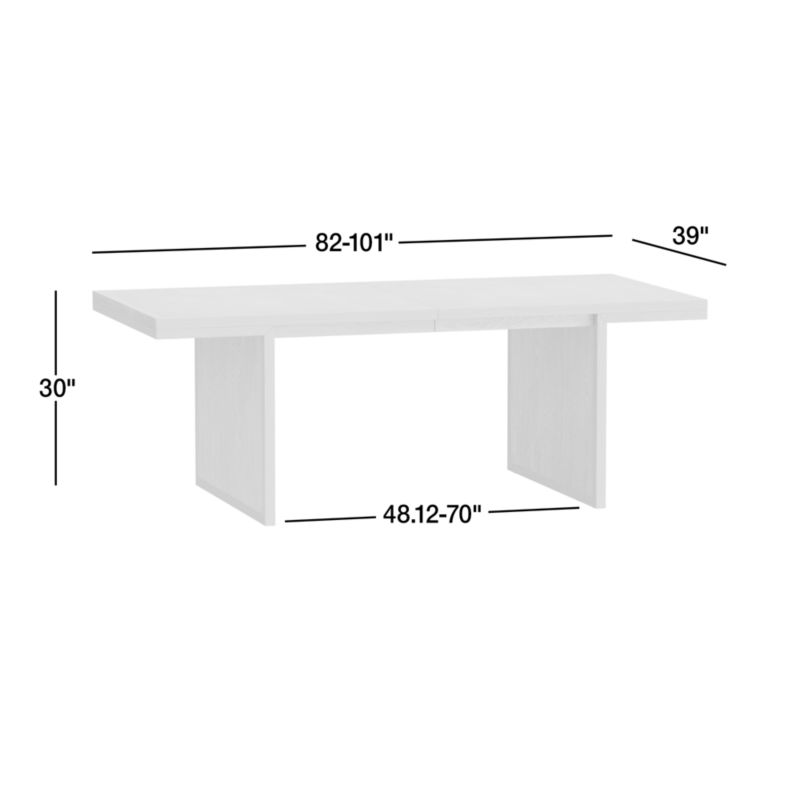 View Pierre 82-101" Light Brown Oak Wood Extension Dining Table - image 3 of 15